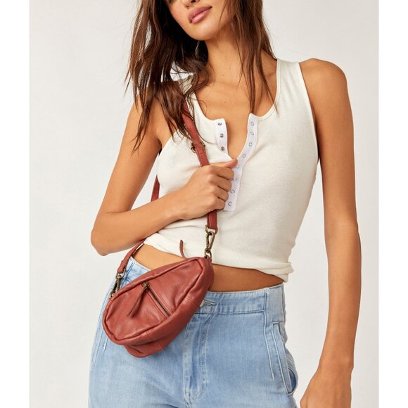 Free People Red Crossbody Bag - Picture 1 of 10